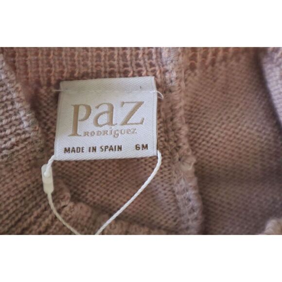 Paz Rodriguez 016-110052 Baby Girl Sz 6M Mist Pink Wool-Knit Footie Leggings - Picture 3 of 7